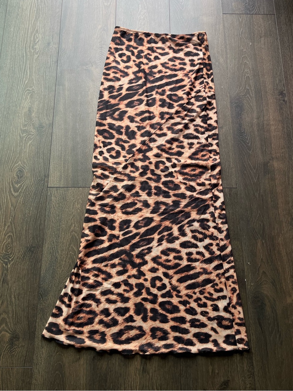 NWOT Leopard Print Sheer Maxi Skirt